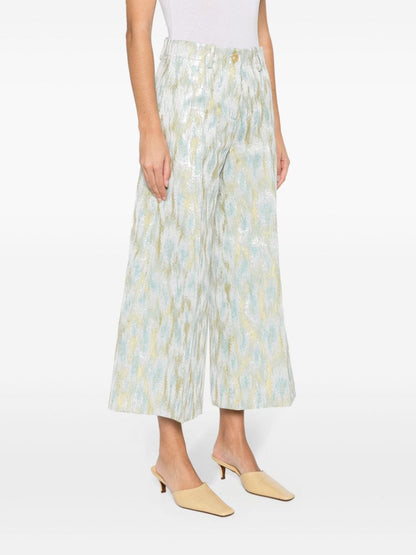 بنطلون إريكا كافاليني شبه مصمم حسب الطلب، متعدد الألوان