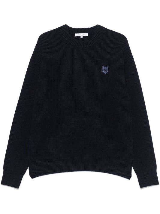 بلوفرات مايزون كيتسونيه MAISON KITSUNE' زرقاء