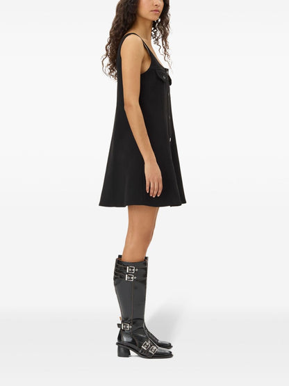 فستان قصير من الكريب من غاني