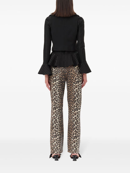 بلوزة بدون أكمام من Ganni مزودة بسحاب.