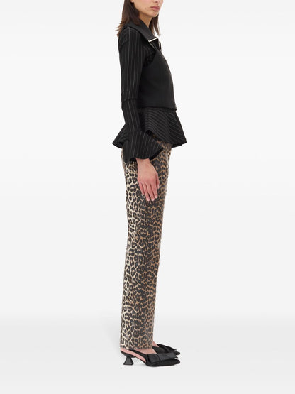 بلوزة بدون أكمام من Ganni مزودة بسحاب.