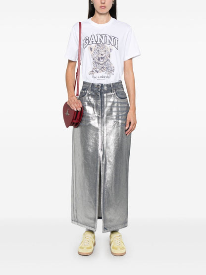 تيشيرتات وقمصان بولو GANNI بيضاء