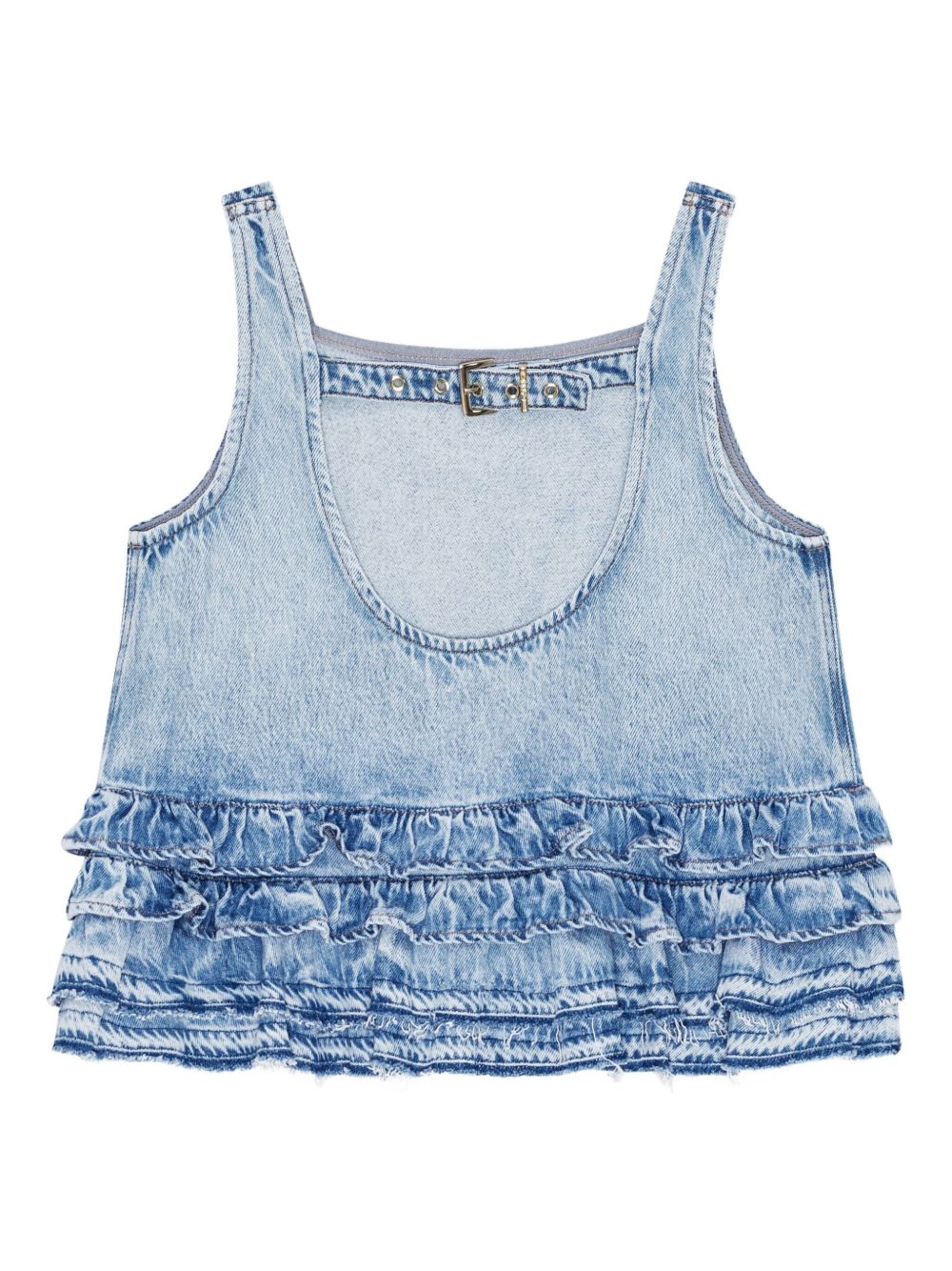 GANNI Top Clear Blue