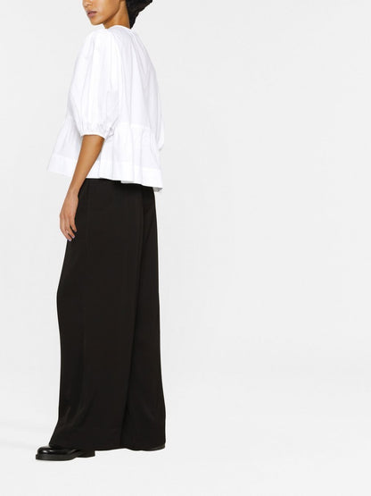 بلوزة GANNI بيضاء