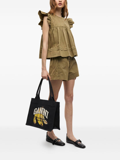 حقيبة يد كبيرة من القطن العضوي من غاني.