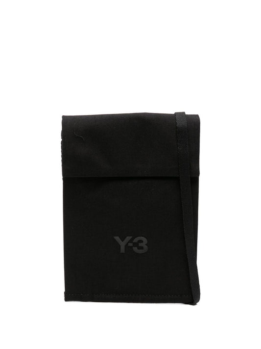 حقيبة يد Y-3 X-Body مطبوع عليها شعار العلامة التجارية