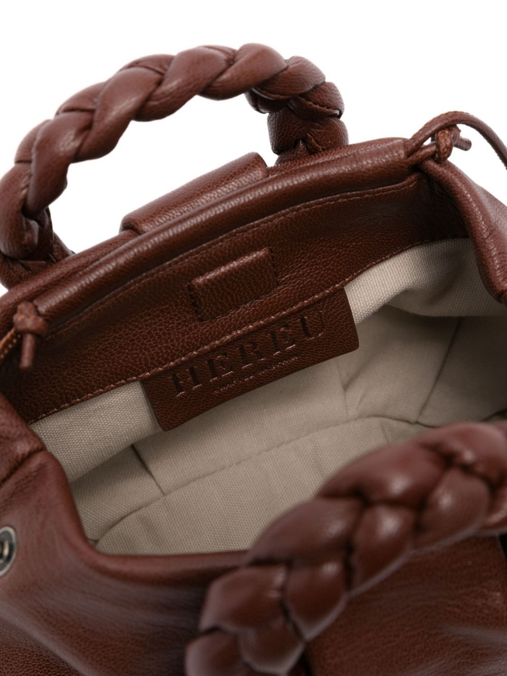 حقيبة يد هيريو بومبون ذات المقبض المجدول