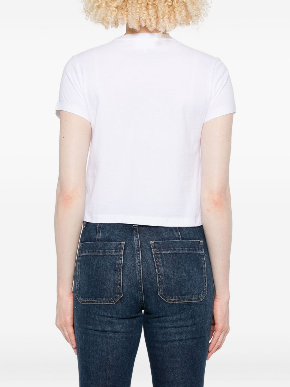 تيشيرت Lady Fox Baby من Maison Kitsuné مزين بالترتر.