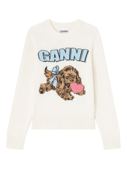 GANNI Sweaters Beige
