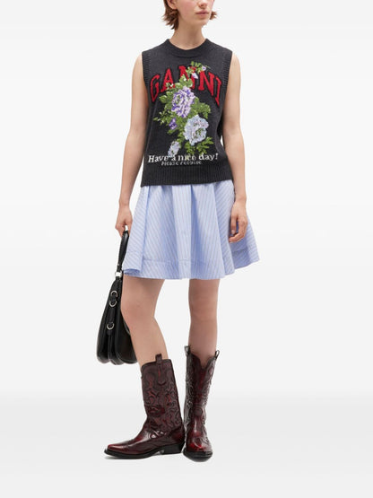 حياكة غاني رمادية