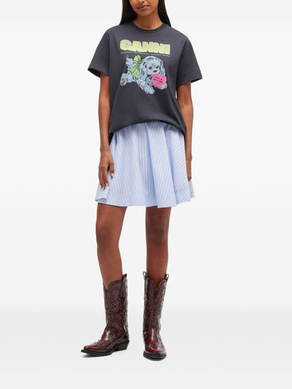 تيشيرتات وقمصان بولو GANNI باللون الرمادي