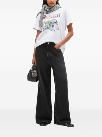 تيشيرتات وقمصان بولو GANNI بيضاء