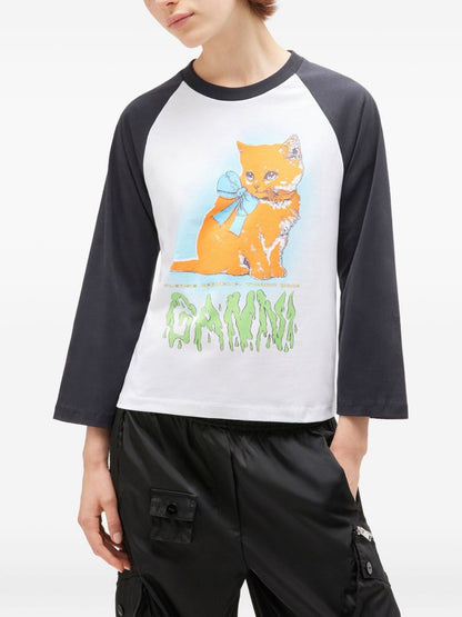 تيشيرتات وقمصان بولو GANNI بيضاء