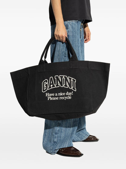 حقيبة يد غاني الكبيرة جداً (Ganni XXL Tote)