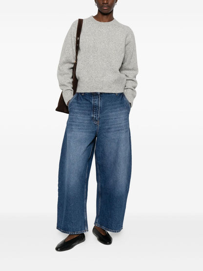 كنزة دُنست رمادية فاتحة