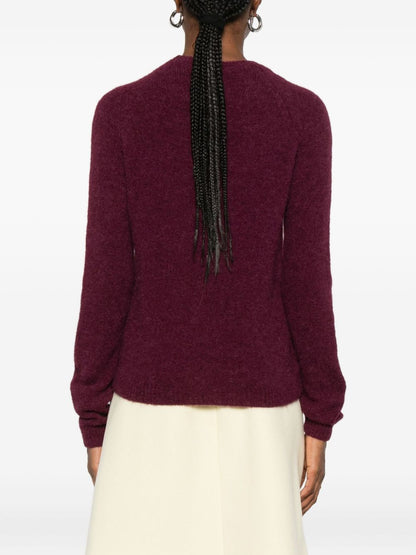 كنزة أساسية أرجوانية