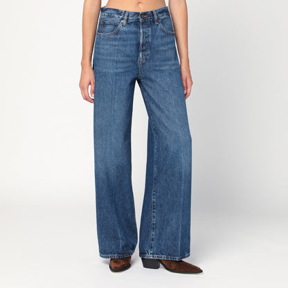 بنطلون جينز Frame The Collegiate باللون الأزرق المصنوع من الدنيم المعاد تدويره