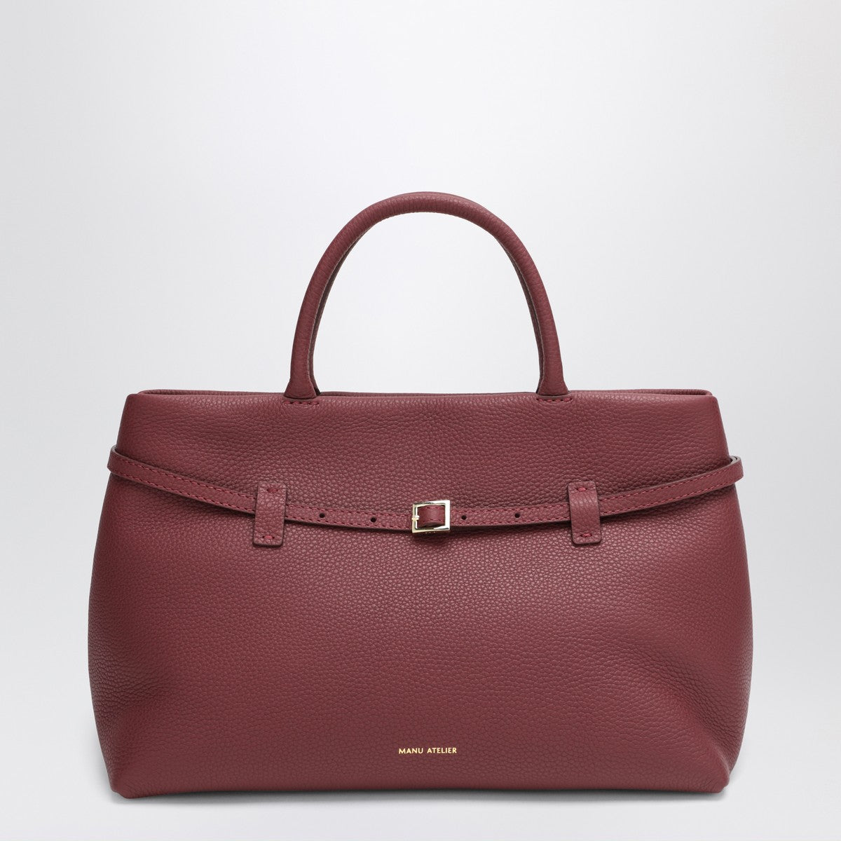 Manu Atelier Le Cambon 35 burgundy bag in suede