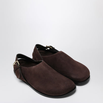 A.EMERY The Louis Clog marroni in suede