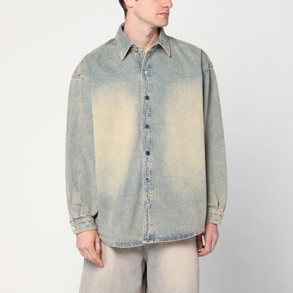 New Amsterdam Surf Association Faded beige denim shirt