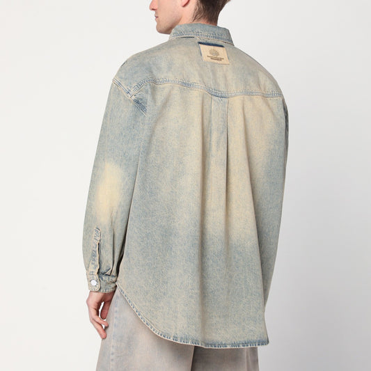 New Amsterdam Surf Association Faded beige denim shirt