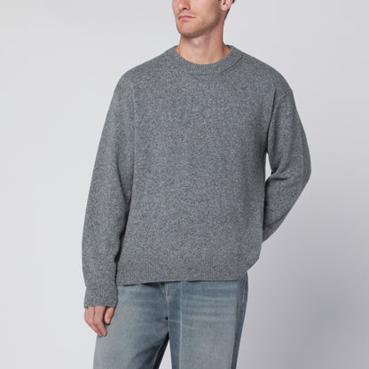 Roberto Collina Grey wool-blend crewneck sweater