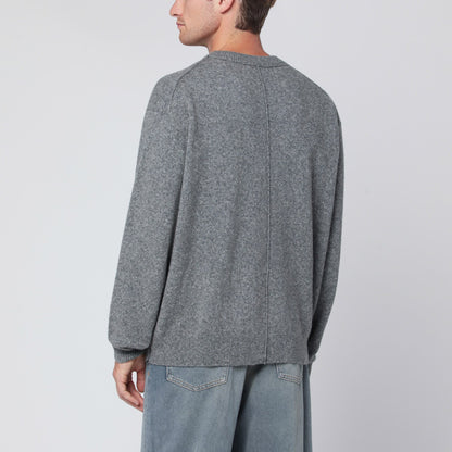 Roberto Collina Grey wool-blend crewneck sweater