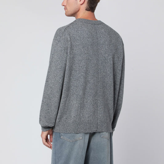 Roberto Collina Grey wool-blend crewneck sweater