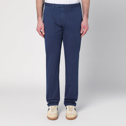 Santaniello Blue trousers in cotton