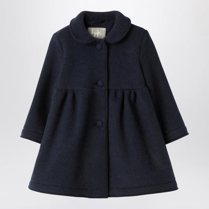 Il Gufo Blue couture fleece coat