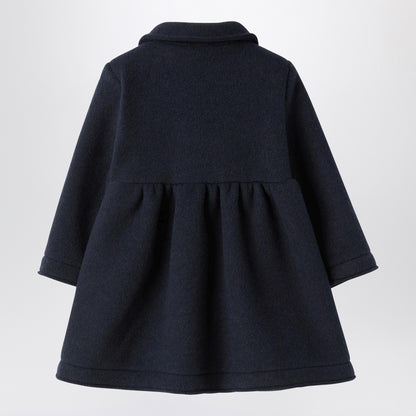 Il Gufo Blue couture fleece coat