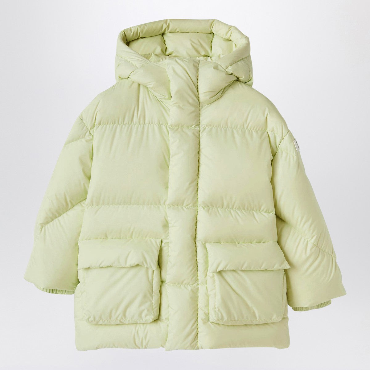 Il Gufo Long down jacket with hood yellow