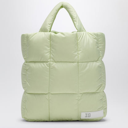 Il Gufo Lime yellow bag in microfibre nylon