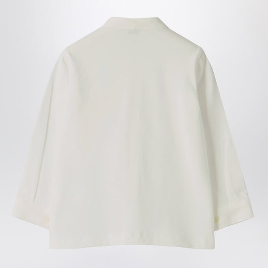 Il Gufo White shirt with bear embroidery