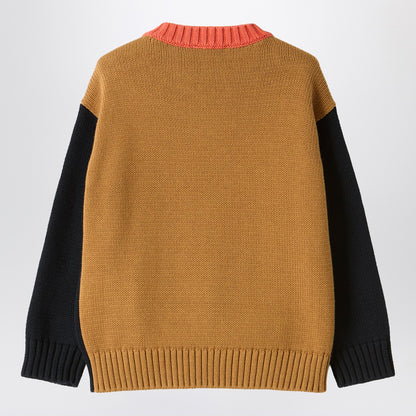 Il Gufo Color-block cotton sweater