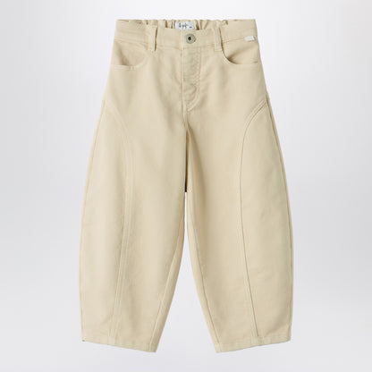 Il Gufo Carrot pants in stretch gabardine