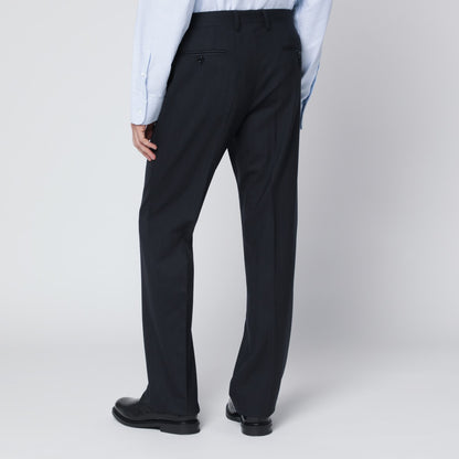 Lardini Blue wool blend trousers