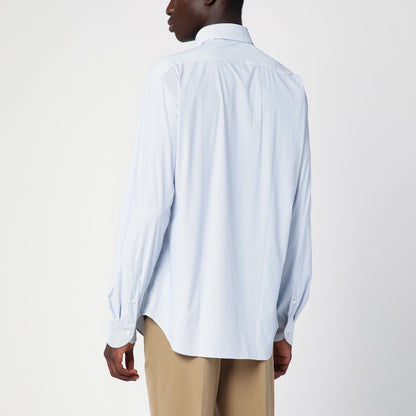 XACUS Striped blue poplin Active shirt
