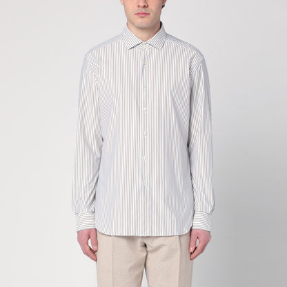 XACUS White/beige cotton shirt