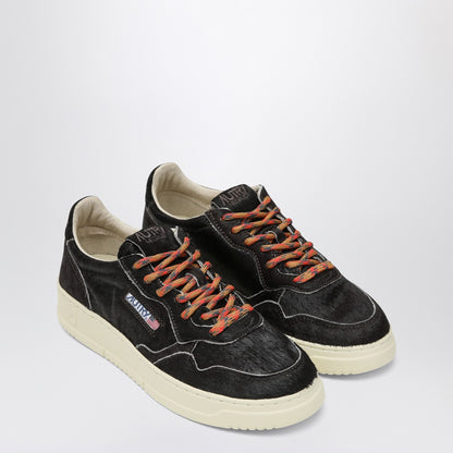 AUTRY Medalist sneakers in Chocolate pony skin
