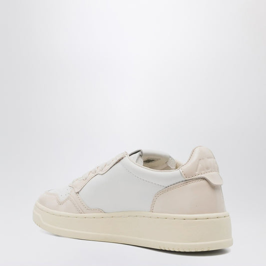 AUTRY White/light pink Medalist sneakers