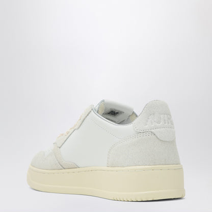 AUTRY Medalist white leather and suede trainer