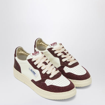 AUTRY Sneaker Medalist Marshmallow/Amarone with glitter