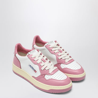 AUTRY White/pink Medalist sneakers