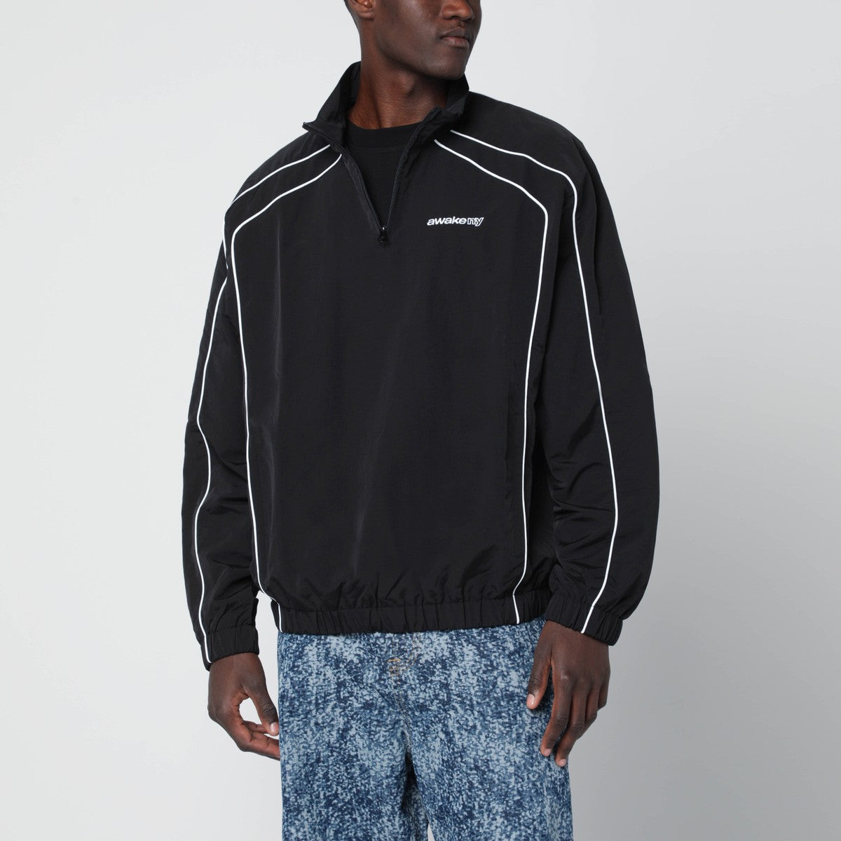 Awake NY Black jacket with zip collar