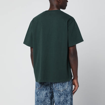 Awake NY Green crewneck T-shirt with logo