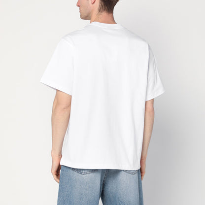 Awake NY White T-shirt with Stomper logo print