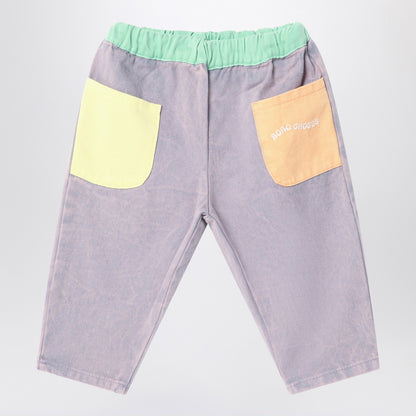 Bobo Choses Colour-block Trousers in Cotton