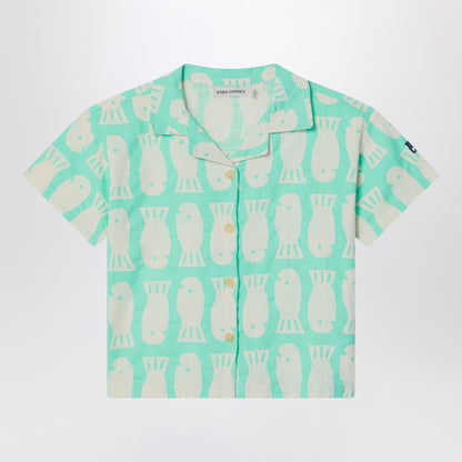 Bobo Choses Lucky Fish green water shirt