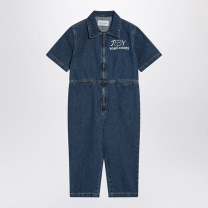 Bobo Choses Joy blue denim jumpsuit